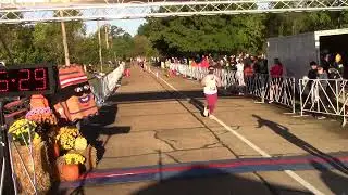 19 Oct 2025 - Crossing the finish line at GO! St. Louis Halloween Half Marathon in 3rd Place