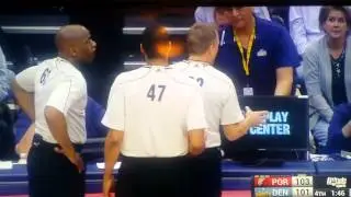 Lmao heckler gets told at the Nuggets game