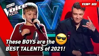 The BEST BOYS Blind Auditions of The Voice Kids 2021! 😎| Top 10