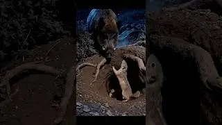 Wild Boar Approaches a Mongoose Den &mdash; A Mother Stands Her Ground to Protect Her Young #animalrescue