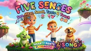 Five Senses See, Hear, Smell, Taste & Touch Song | Kids Fun Learning | Preschool ESL Kindergarten