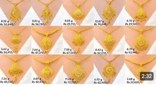 Latest gold pendants design//light waight gold mangalsutra design/daily wear gold chain//new design 