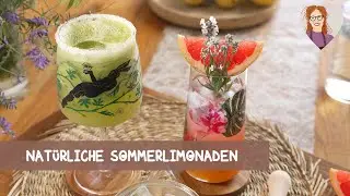 🍋&zwj;🟩Limonade selber machen - 2 erfrischende Limonaden ohne Zucker | vegan basisch