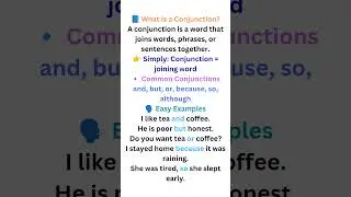 English grammar|conjunction|learn English simply|