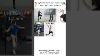 Warm up routine for VO2 max workout, live longer! #vo2max #workout #livelonger #longevity