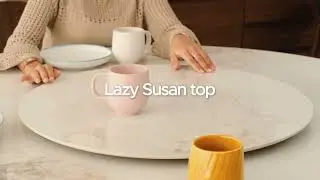 Atlas Ceramic Round Table 135cm with Lazy Susan