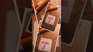 simpel Letter drawing (T) -  #shorts #letteradrawing #viralvideo