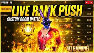Free Fire Live | Custom Room + Rank Push 🔥 AQ  GAMING | AQUIB LIVE #live