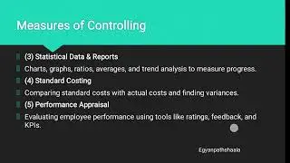 Controlling | Meaning , Principles, Measures, Accountability | MPA |  Unit 1 Part 1 | B.com H| BBA |