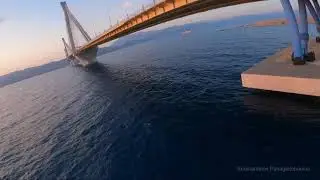 Fpv diving the Rio - Antirio cable  Bridge