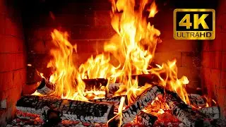 🔥 Зимний камин 4K | 12 часов.