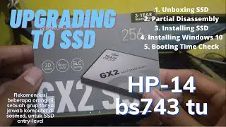 Unboxing SSD, Disassembling and Upgrading a Laptop, from HDD to SSD