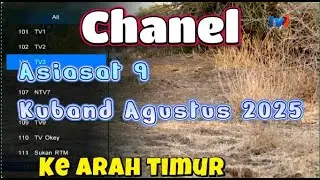 Channel ASIASAT 9 KUBAND AGUSTUS 2025#parabola