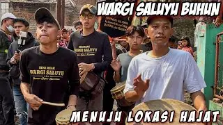 SENI REAK WARGI SALUYU BUHUN ARAK ARAKAN MENUJU LOKASI!!!