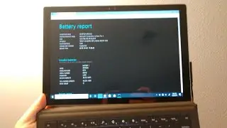 Microsoft Surface Pro Как проверить отчет о состоянии аккумулятора?