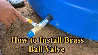 How to Install Gate Valve  on a Water Tank | Plumbing Tips | RAFFYBOY 