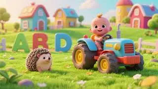 Baby Tractor, Hedgehog and Farm Alphabet | ABC Nursery Rhyme for Kids | Baby Songs