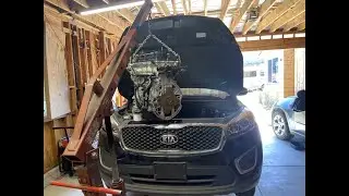 2017 Kia Sorento Engine Installation.