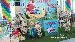 finn and jake birthday time decor ideas in pakistan | Best Birthday Planners | Tulips Events