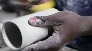 Haand Slip Casting Process: Cleaning up Freshly Cast Pots