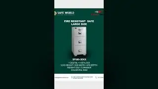Fire Resistant Filing Cabinet SF680-3EKX/Safe world office equipments abudhabi