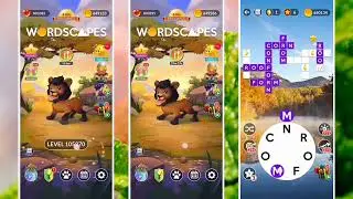 Wordscapes MASTER Levels 105857 to 105904 | 3 of 16 Levels Side by Side | Playing Midweek Tournament