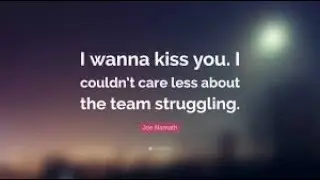 Sermon Illustration from Quarterback Joe Namath: I Want to Kiss You Sin of the Flesh Interview