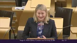 Stage 3 Proceedings: Police (Ethics, Conduct and Scrutiny) Bill (Part 1) - 15 January 2025