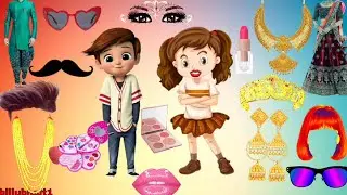 two talking Tom dulha and dulhan ka saadi wali jodi ka makeup💅💄👄Video part-2 @SDbillutv