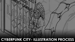 Under city (working title) - A.D. 2.222 Cyberpunk character city | Part 3