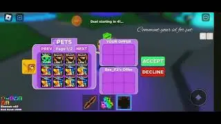 comment your id for dark element pet