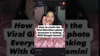 How to create the viral Ghostface photo on Google Gemini #aiphotoprompt
