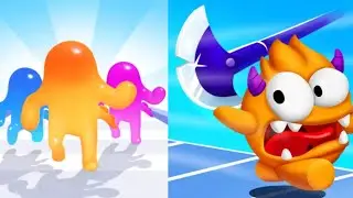 Jelly Clash 3D Vs Giant Blob Clash 3D - Gameplay walkthrough All Level (android, iOS)