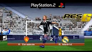 Zaragoza vs Real Madrid: Pro Evolution Soccer 6 PS2 Master League Gameplay #42