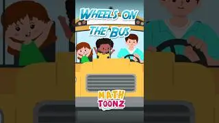 How many wheels do you see? 🙊 The Wheels on the Bus - Doo-Wop Version! #nurseryrhymes  #shorts #fun