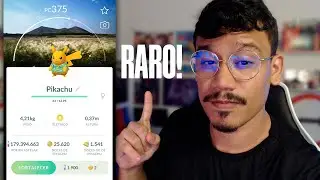 NOVO PIKACHU RARO NO POKEMON GO! #pokemongo