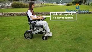 Baichen EA8000 Features Show: Aluminum Alloy Electric Wheelchair