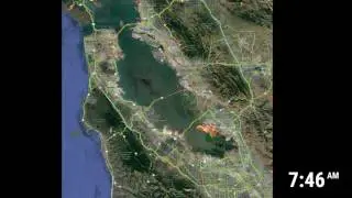 Time Lapse of the SF Bay Area traffic on Friday 04/21/17.