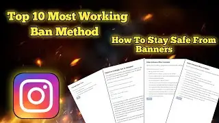 Top 10 Most Working Instagram Ban Method | How To Stay Safe From Banners #instagram #banner #banning