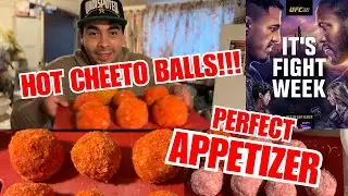 COOKING THE PERFECT APPETIZER FOR SPORTS DAY!!! HOT CHEETO BALLS!!! 