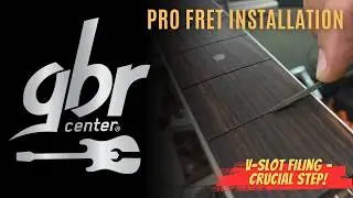 🔧 How to Bevel Fret Slots Before Installing Frets | Pro Luthier Technique