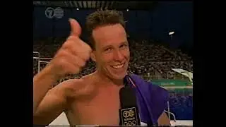 Kieren Perkins poolside interview 1996 Gold Medal