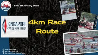 2026 Singapore Canoe Marathon 4km Race Route