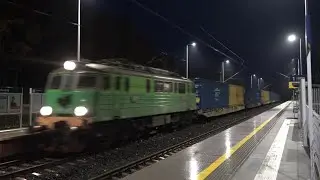 Rosyjskie kontenery + EU07-308 PKP Cargo przelot w kierunku Korsz. [Lk353, Łankiejmy].