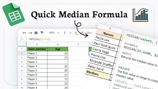How to Use Median in Google Sheets (with quick formula)