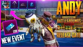 Andy character official confirm Release Date and Time || New Character voucher event || Pubg mobile.