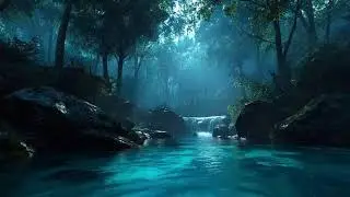 LIVE &bull; Calm Study Night River ASMR 🌙 Soft Flowing Water for Focus, Study & Relaxation (No Music)