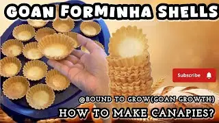 Home-made Goan Forminhas Shell Recipe| How To Make Canapies| #snacks #goanrecipe #Forminhas 