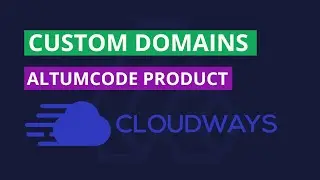 How to setup custom domains on Cloudways for AltumCode products