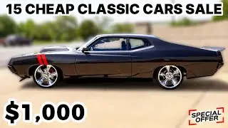OMG! 15 Classic Cars for Sale CHEAP You WON'T Believe!!